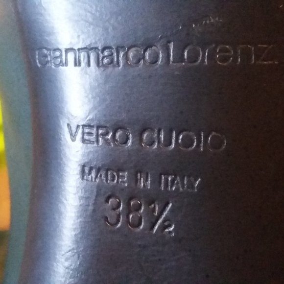 Gianmarco Lorenzi Vero Cuoio Petrol Green knee high leather boots - Picture 6 of 7